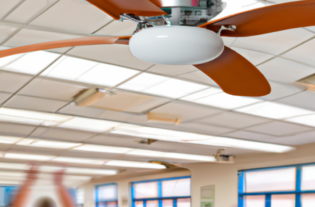 No. 3: Install high efficiency ceiling fans in classrooms and shared spaces